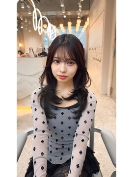 シーシンジュク 新宿南口(Sea shinjuku) オリーブブラウン＋レイヤーカット