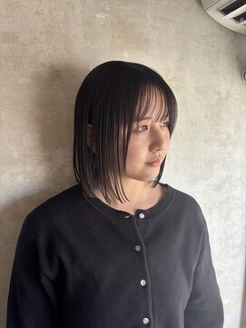 メロウ(mellow) ダークグレージュ×ボブ