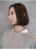 ☆おさまり丸みボブカット30代40代原宿