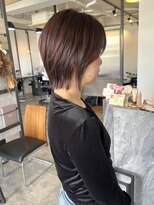 カンナ(CANNA) 大人の肩上レイヤーonミディボブとピンクラベンダーカラー