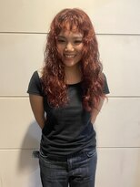 ヘアーアイストゥーレ(HAIR ICI TRE) ブリーチ無しダブルカラーオレンジ似合わせカットイメチェン