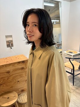  fit stand 千葉/ショートボブ/カット/パーマ/ダブルカラー/トリートメント/縮毛矯正 イメチェン/ピンクベージュ/アンブレラカラー[千葉]