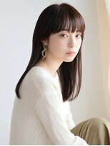 リュドール 名駅(Rue D'or)&nbsp;大人可愛いセミロングレイヤー前髪あり黒髪