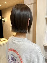 キャアリー(Caary)&nbsp;福山美容室Caary髪質改善切りっぱなしボブ艶髪タッセルボブ30代