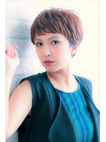 ソア 武蔵小杉(SOAR) 大人かわいい無造作カールとデザインカラー小顔丸みショートボブ