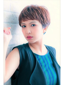 ソア 武蔵小杉(SOAR) 大人かわいい無造作カールとデザインカラー小顔丸みショートボブ