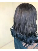 裾カラー ブルーグリーン