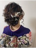 成人式ヘアセット(大阪梅田茶屋町ヘアセット専門店achieve m+)