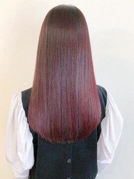 リコ(LIKO) 大人ストレート☆やわらかストレート/ツヤストレート/赤髪