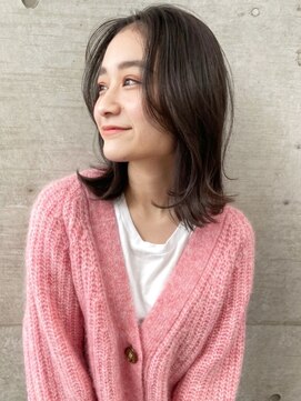 ディーン 岡崎店(DEAN) 【DEAN】スモーキーブルージュ&外ハネミディ