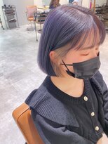 シェノン 奈良橿原店(CHAINON) ミニボブ＊purple×white beige inner
