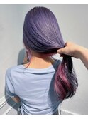 インナーカラー/韓国ヘア/ケアブリーチ/ダブルカラー/渋谷駅