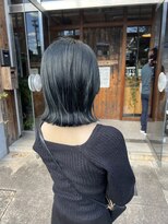 へアサロンアンドカフェガーデン(hair salon&cafe GARDEN)&nbsp;ブリーチなしブルーブラック