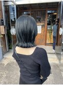 ブリーチなしブルーブラック