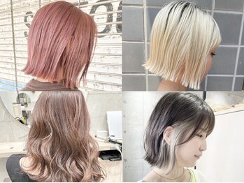 クーナバイトマト 横浜(Cuna by TOMTO)の写真/髪に優しい薬剤使用。透明感たっぷりのカラーが叶う!あなたのなりたいカラー提案で満足すること間違いなし!