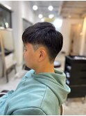 MEN’SHAIRアッシュブラックマッシュショート