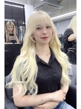 リア 大阪梅田(Ria) 韓国ロングヘア×シールエクステ×ホワイトブロンド