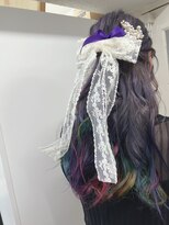 ビーンヘアスタジオ 蒲田(Bean hair studio)&nbsp;七色推しカラーでキメキメヘアセット♪