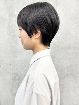 モリオ(morio) ＊/黒髪ショート丸みショート前髪ありマッシュショート30代40代3