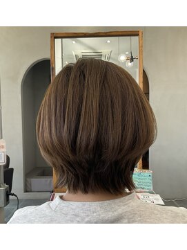 ラポールヘア ヨークベニマル田彦西店 ショートボブ*オリーブグリーン