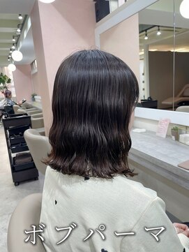 アミー 銀座(Ammy) 【セットたったの5分！オシャレに決まる】ボブパーマ