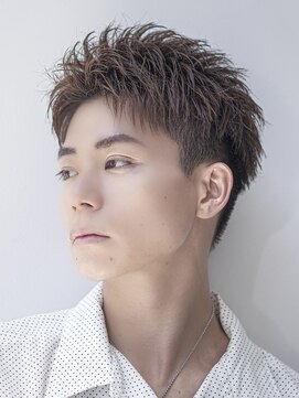 オーシャントーキョー 渋谷神南(OCEAN TOKYO) メンズカット無造作黒髪スパイキーショート刈り上げビジネス流行