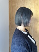 リノア 鵠沼海岸(LINOA)&nbsp;デザインカラー/レイヤーカット/ウェットヘア/オリーブベージュ