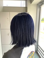 エイト 沖縄豊崎店(EIGHT toyosaki) 【EIGHT 豊崎】お客様スタイル_1ブリーチネイビーブルー