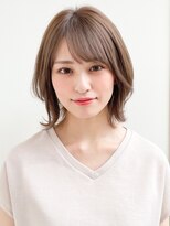 アグノス 青山(Agnos)&nbsp;こなれヘアモテ髪ナチュラルカールデジタルパーマ斜めバング☆