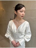 ブライダル洋装ヘアメイクセット 花嫁様向けヘアメイクセット