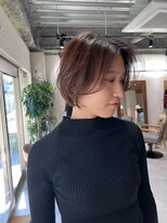 クム 横浜(qumu)&nbsp;ショートボブ×ブラウン　　qumu横浜