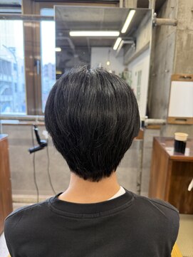 タメ(tame-) サーフカール/フェザーパーマ/ブルーブラック【都賀/メンズ】