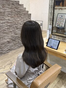 ヘア カンパニー トワ 千葉店(TOWA) 千葉/千葉駅/ダブルカラー/オリーブグレー/黒髪/ヘッドスパ