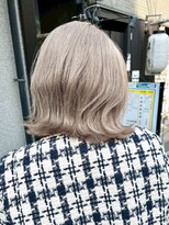 ヴィア 京都烏丸(Via)&nbsp;ホワイトブロンド/ブロンドベージュ/ハイトーン/髪質改善/ボブ