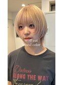 blond beige×wolf cut 『登戸』