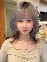 エリマ 横浜西口(elima)&nbsp;ウルフレイヤースタイルハイトーンブルーパープル