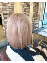 セットアップ 岡山北長瀬店(SET-UP) (似合わせカット) ダブルカラー×ミルクティーベージュ×ボブ