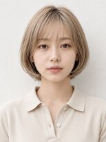 ヘイ 松本店(HEY)&nbsp;【HEY 松本】大人の丸みショートボブ×柔らかベージュ