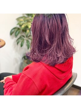 ザ サロン ヤマモト(the salon yamamoto) #カシスカラー #ピンクカラー