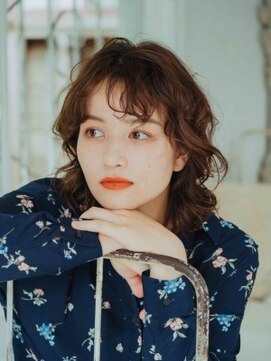 ディバイン ティエドゥール お花茶屋(divine tiedeur) ミディアムパーマスタイル