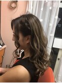 ハーフアップ