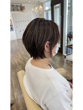 ジッピー ヘアーコレクション 大人ショート ショートボブ ハイライトカラー