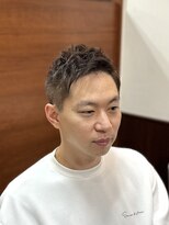 ケースタイル ヘアスタジオ 神保町店(K STYLE HAIR STUDIO) 刈上げショート/メンズカラー/アッシュグレー/束感/清潔感