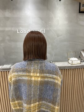 ロンドプロフィール 浦和(Lond profil) 【ワンランク上のボブ】切りっぱなしボブペールベージュ【浦和】
