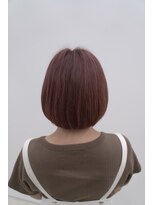 ビーヒアナウ N゜03 金沢駅西店(BE HERE NOW) 愛されショートボブ・40代50代60代・前髪なし・艶ピンクベージュ
