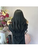 黒髪ロング