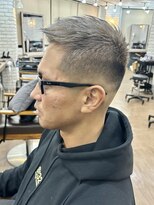 ニューモヘアー 立川(Pneumo hair) フェードカット×シルバー^ ^