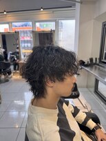 アイズ 海老名(AIZU)&nbsp;ウルフパーマ　ツイストスパイラル　メンズウルフパーマ　理容室