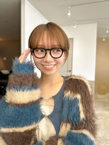 エニ 自由が丘(ENi)&nbsp;黒髪/グレーベージュ/レイヤーロング/前髪パーマ[自由が丘駅]