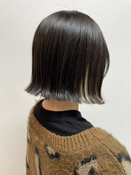 ガルボヘアー 桟橋店(garbo hair) インナーカラー プルシールエクステ ボブ イメチェン